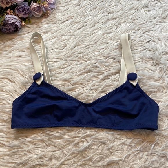 SOLID & STRIPED Blue and White Bikini - Picture 2 of 8